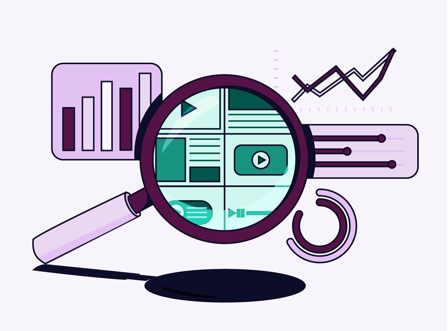 Purple graphic for Deal Desk - The Trade Desk
